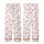 Women's White Crinkle Muslin Pajamas: Pink Heart Pattern - Organic Cotton 3-Piece Set Kid Satin Pajamas Set - 3
