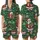 Fisherman Bass Angler Christmas Pajamas: Merry Fishmas Santa & Bass Pattern Sleepwear Satin Short-Sleeve Pajamas Set - 1