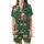 Fisherman Bass Angler Christmas Pajamas: Merry Fishmas Santa & Bass Pattern Sleepwear Satin Short-Sleeve Pajamas Set - 2