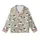 Farmer Girl's Sheep Pajama Set: Cute Cartoon Lambs & Stars Pattern - Soft Poly-Spandex Sleepwear Kid Satin Pajamas Set - 2