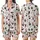 Festive Family Wine Glass & Santa Hat Christmas Drinkware Print Soft Stretch Sleep Set Satin Short-Sleeve Pajamas Set - 1P5cbcFA5O