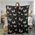Women's Majestic Watercolor Butterfly & Delicate Floral All-Over Pattern Muted Orange Teal Black Fleece Blanket - S1Fw4kKYtI