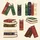 Book Lovers' Elegant Vintage Book Spine Pattern  Fleece Blanket - 5