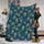 Luxury Style Seekers' Elegant Stylized Peacock Feather All-Over Pattern in Deep Blue and Gold Fleece Blanket - 1
