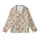 Women's Whimsical Sage Cactus Blossom Pattern Blush Pink Sleep Set Kid Satin Pajamas Set - r5MQpRTzNi