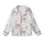 Llama Lover Pajamas: Whimsical Light Grey Llama & Pastel Cactus Pattern Kid Satin Pajamas Set - 2