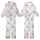 Llama Lover Pajamas: Whimsical Light Grey Llama & Pastel Cactus Pattern Kid Satin Pajamas Set - 1