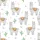 Llama Lover Pajamas: Whimsical Light Grey Llama & Pastel Cactus Pattern Kid Satin Pajamas Set - 4