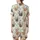 Sloth Lover's Cute Cartoon Sloths & Jungle Leaves Canvas Footwear Satin Short-Sleeve Pajamas Set - 3