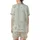 Women's Cute Bear Cloud Two-Piece Loungewear: Cream Blue Wavy Long Sleeve V-Neck Set Satin Short-Sleeve Pajamas Set - 3