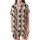 Women's Fluid Organic Design Thermal Leggings - Sheer Effect, Nude Peach & Charcoal Satin Short-Sleeve Pajamas Set - m962hUOnaD