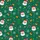 Women's Emerald Green Whimsical Santa & Candy Cane V-Neck Button Sleep Set Kid Satin Pajamas Set - 4