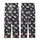 Sloth Lover's Adorable Flat Sloth & Tropical Foliage Navy Low Top Canvas Shoes Kid Satin Pajamas Set - 81HERXBS-J
