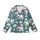 Women's Stylized Cream Elephant Pajamas: Desaturated Teal Paisley Sleep Set Kid Satin Pajamas Set - 2