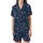 Nurse Low Top Canvas Shoes: Navy Medical Icon Pattern with Scalpel, Syringe, Stethoscope Satin Short-Sleeve Pajamas Set - 2