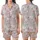 Women's Dentist Pajamas: Cute Pastel Pink Dental Tools & Happy Teeth Pattern Sleep Set Satin Short-Sleeve Pajamas Set - 1