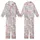 Women's Dentist Pajamas: Cute Pastel Pink Dental Tools & Happy Teeth Pattern Sleep Set Kid Satin Pajamas Set - 1