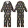 Hedgehog Lovers' Whimsical Navy Blue Cacti & Hedgehog Pattern with Red Berries Kid Satin Pajamas Set - 1