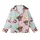 Festive Western Christmas: Whimsical Highland Cow & Santa Faux Yarn Knit Graphic Kid Satin Pajamas Set - 2