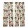 Boho Western Christmas Fans' Rustic Linocut Santa Highland Cow Terracotta Orange Forest Green All-Over Kid Satin Pajamas Set - 3
