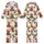 Cow Lover's Christmas Pajama Set: Faux Yarn Knitted Highland Cow & Snowflake Pattern Kid Satin Pajamas Set - 1