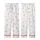 Women's Delicate Muted Floral Sprigs Pattern Silky Short Sleeve Long Pants Pajamas Set Kid Satin Pajamas Set - 3