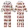 Farm Lover Christmas Sleep Set: Watercolor Santa Farm Animals & Vintage Red Trucks Kid Satin Pajamas Set - 1