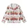 Farm Lover Christmas Sleep Set: Watercolor Santa Farm Animals & Vintage Red Trucks Kid Satin Pajamas Set - 2