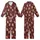 Women's Plus Size Pajamas: Seamless Dark Maroon Teddy Bear, Heart & Star Print Short Sleeve Sleep Set Kid Satin Pajamas Set - 1