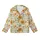 Women's Vintage Boho 60s 70s Sunflower Daisy Honeybee Meadow Silky Kid Satin Pajamas Set - 2