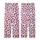 Dog Lover Mom's Scarlet Red Indigo Blue Watercolor Paw Print All-Over Satin Short-Sleeve Pajamas Set Kid Satin Pajamas Set - 3