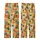 Women's Illustrative Hand-Drawn Orange Fruit & Tropical Botanical Geometric Kid Satin Pajamas Set - 3