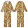Women's Illustrative Hand-Drawn Orange Fruit & Tropical Botanical Geometric Kid Satin Pajamas Set - 1