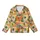 Women's Illustrative Hand-Drawn Orange Fruit & Tropical Botanical Geometric Kid Satin Pajamas Set - 2
