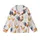 Countryside Living Rooster & Hen Watercolor Pattern: Vibrant Woven Cages Design - Loungewear Item Kid Satin Pajamas Set - 2