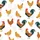 Farmhouse Charm: Vibrant Storybook Roosters, Pecking Hens, Red Combs & Teal Tails  Garment Kid Satin Pajamas Set - 4
