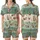 Otter Lover's Whimsical Ocean Otters Scene: Cream, Seafoam & Teal Wearable Design Satin Short-Sleeve Pajamas Set - 1
