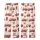 Whimsical Vintage Red Fire Truck Hydrant Watercolor Bows Wearable Item Kid Satin Pajamas Set - 3