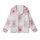 Whimsical Dreamer's Pastel Piglets Flying, Donut Munching, Sleeping & Heart Pattern Fashion Garment Kid Satin Pajamas Set - 2