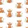 Highland Cow Design: Gentle Wildflower Pattern - Caramel Shaggy Calves Wearable Art Kid Satin Pajamas Set - 4
