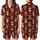 Festive Highland Cow Lovers: Buffalo Plaid Winter Scene with Santa Hats & Holly Holiday Fabric Print Satin Short-Sleeve Pajamas Set - 0FdNjjl9Zp