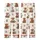 Highland Cow Lover's Cozy Winter Pattern: Whimsical Cows, Snowmen & Gingerbread Fun Kid Satin Pajamas Set - 3