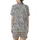 Highland Calf Lovers' Black & White Fluffy Calves All-Over Pattern - Serene Line Art Wearable Satin Short-Sleeve Pajamas Set - 3