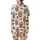 Whimsical Highland Cow Christmas Design: Festive Santa Hats, Bells & Snowflakes Satin Short-Sleeve Pajamas Set - XEF2b7f9jO