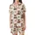 Highland Cow Lover's Cozy Winter Pattern: Whimsical Cows, Snowmen & Gingerbread Fun Satin Short-Sleeve Pajamas Set - 2