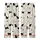Feline Fanatics Whimsical Black Striped Silhouette Cats Cream Background Everyday Wear Kid Satin Pajamas Set - 58Jok9PhN7