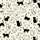 Feline Fanatics Whimsical Black Striped Silhouette Cats Cream Background Everyday Wear Kid Satin Pajamas Set - 4