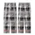 Cozy Rustic Plaid: Black White Gray Good Morning Heart Script Lumberjack Style Kid Satin Pajamas Set - 3