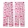 Women's Charming Fuchsia Rose Pink Bows & Ribbons Garment - Pale Pink, Striped & Solid Kid Satin Pajamas Set - 3