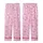 Charming Fashion: Hand-Drawn Fuchsia Bow & Ribbon Pattern - Pastel Pink Wearable Print Kid Satin Pajamas Set - 3